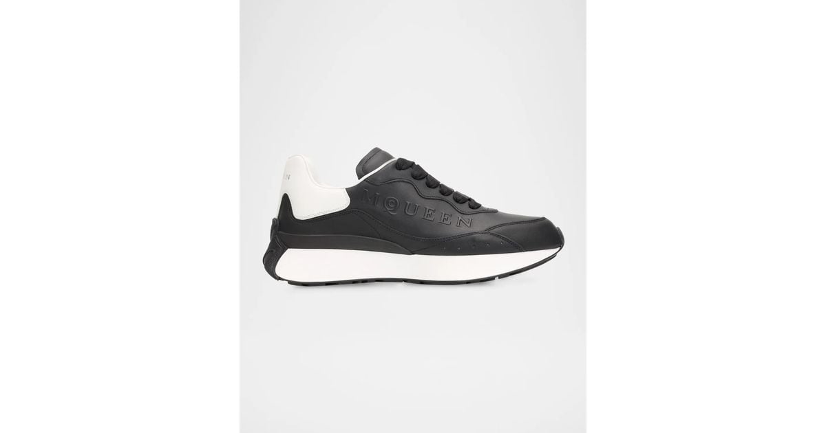 Runner Logo Color McQueen Apos;S Sprint Leather Runner Sneakers for Men | Lyst