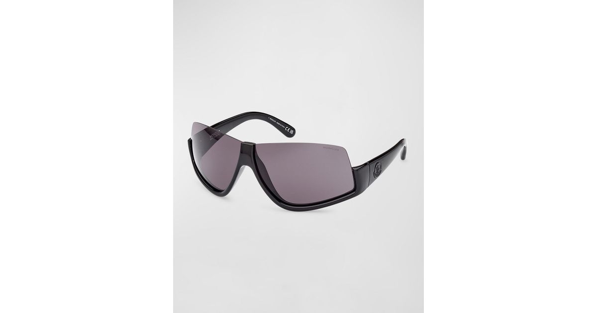 Moncler Vyzer Semi-rimmed Acetate & Plastic Shield Sunglasses | Lyst