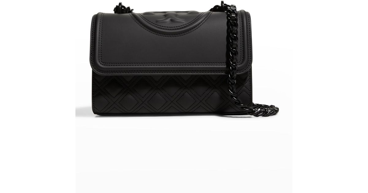 Tory Burch Small Fleming Matte Convertible Shoulder Bag in Black Lyst
