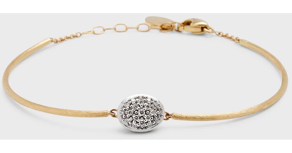 Marco Bicego 18k Siviglia Bracelet With White Diamonds Lyst