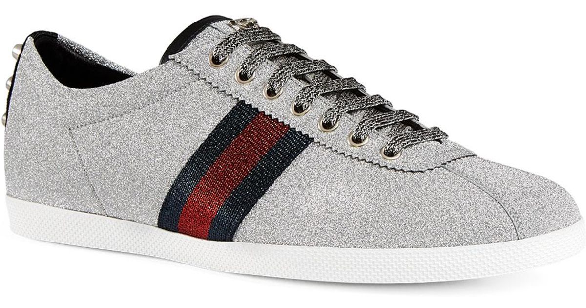 gucci men's glitter sneakers