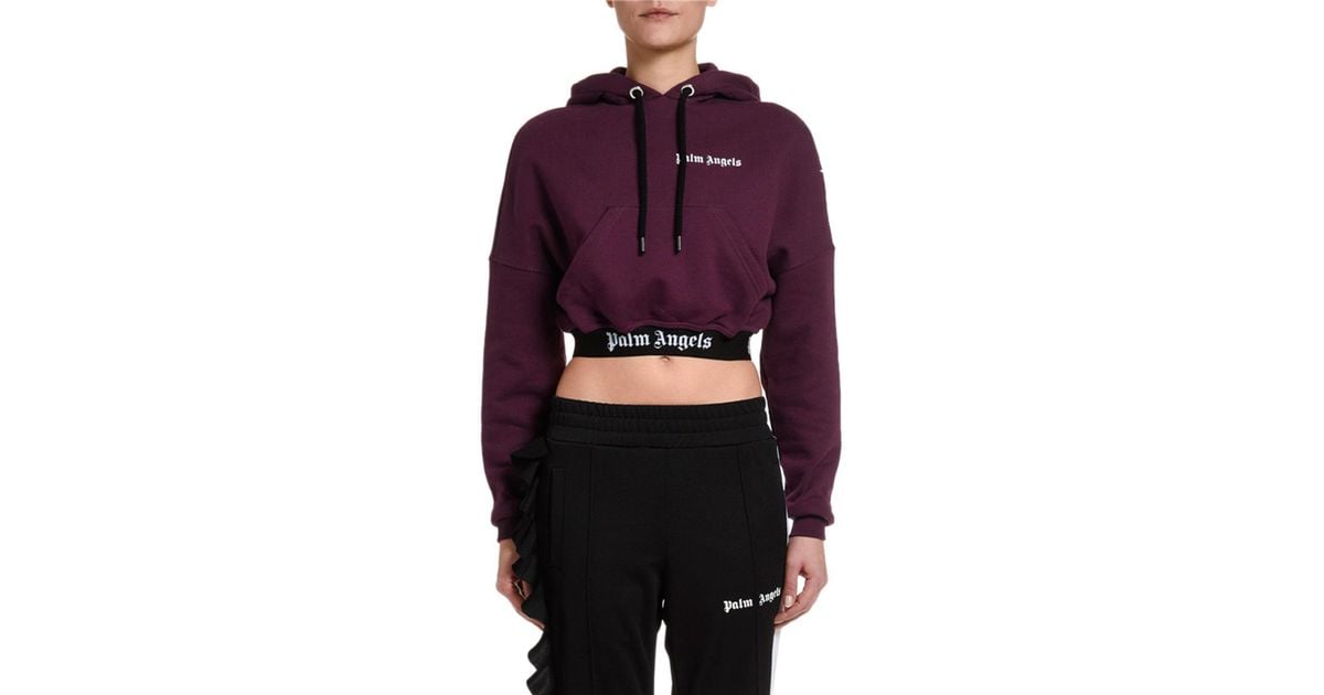 palm angels cropped sweatshirt