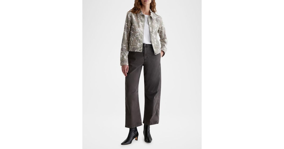 Fiona High Rise Barrel - Sulfur Misty Grey