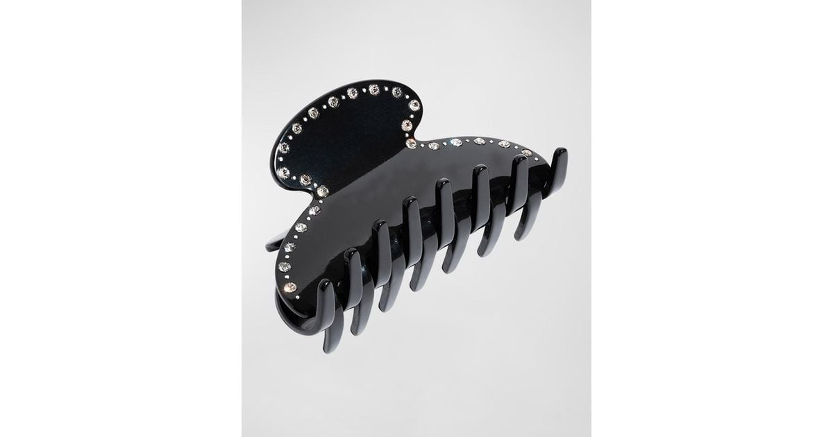 France Luxe Studded Small Couture Jaw Clip - Bergdorf Goodman