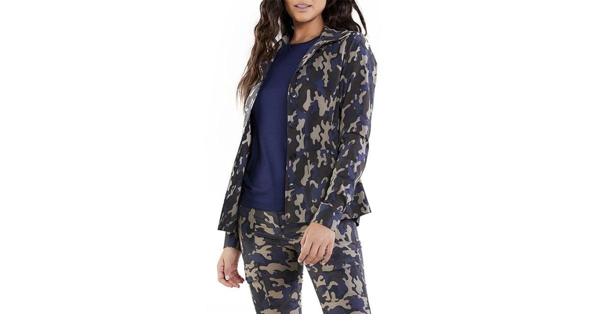 Anatomie Jane Camo Utility Jacket in Blue Lyst