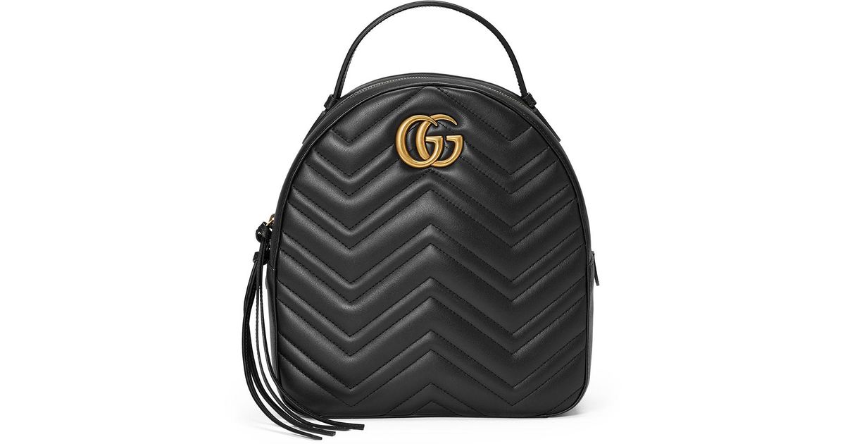 gucci gg marmont quilted leather backpack