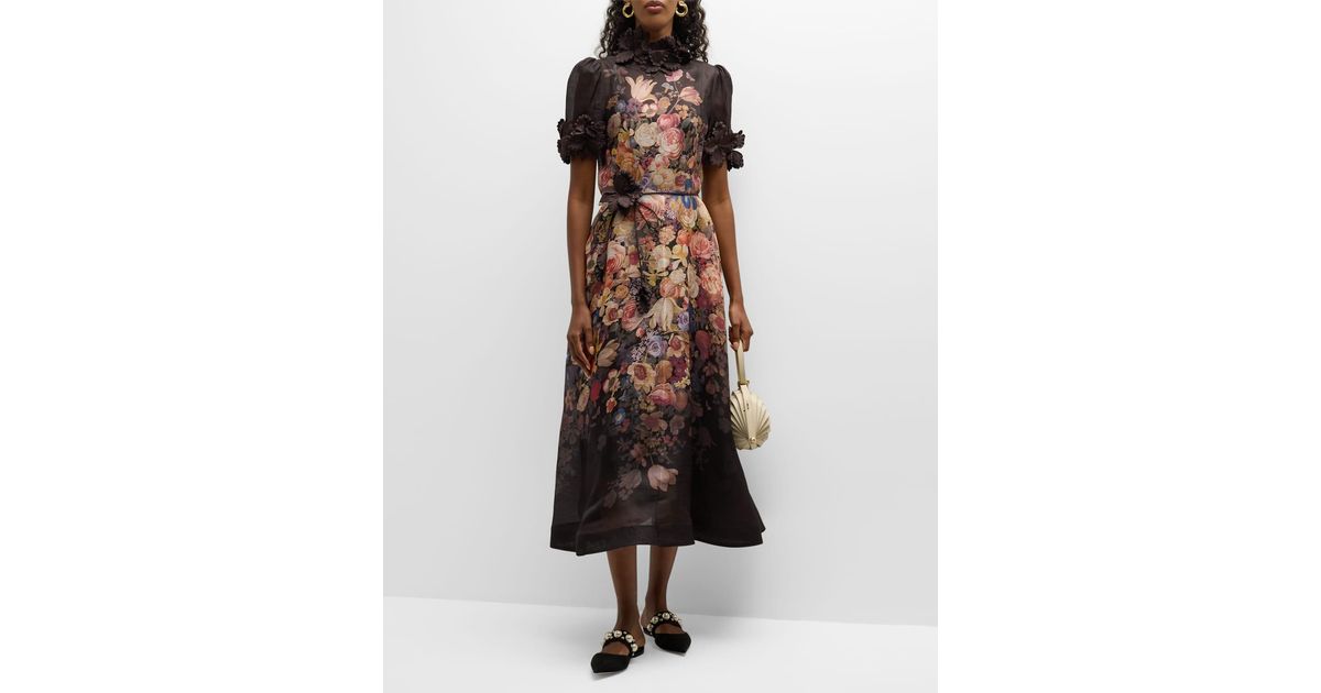 HIGH TIDE TUBOLAR SILK MIDI DRESS