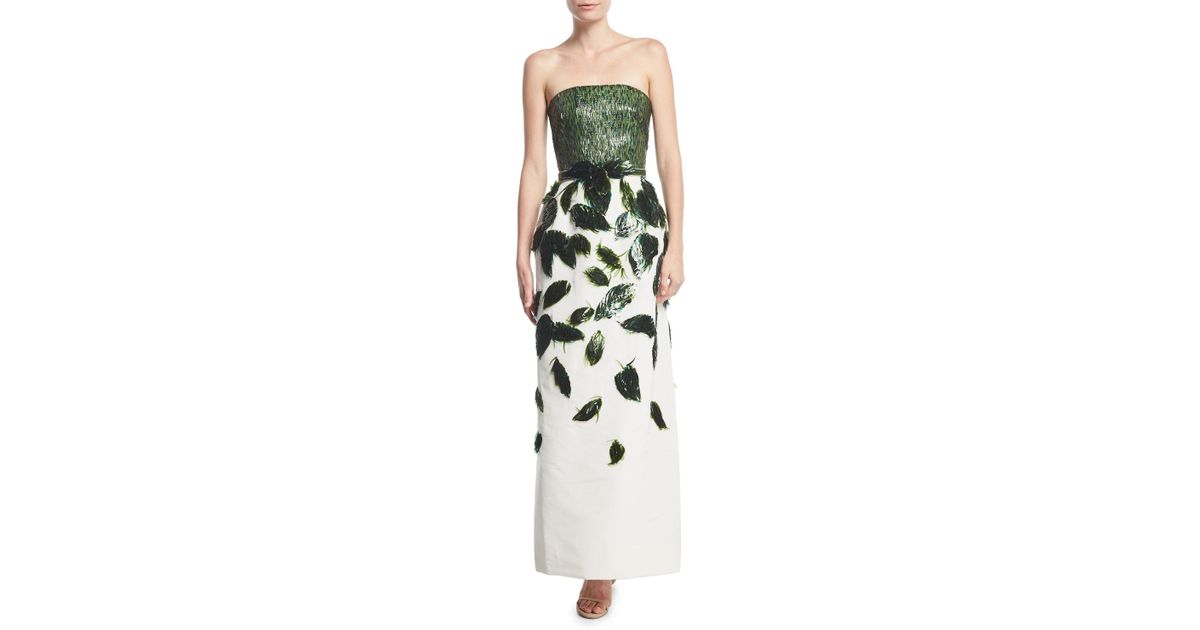 straight evening gown