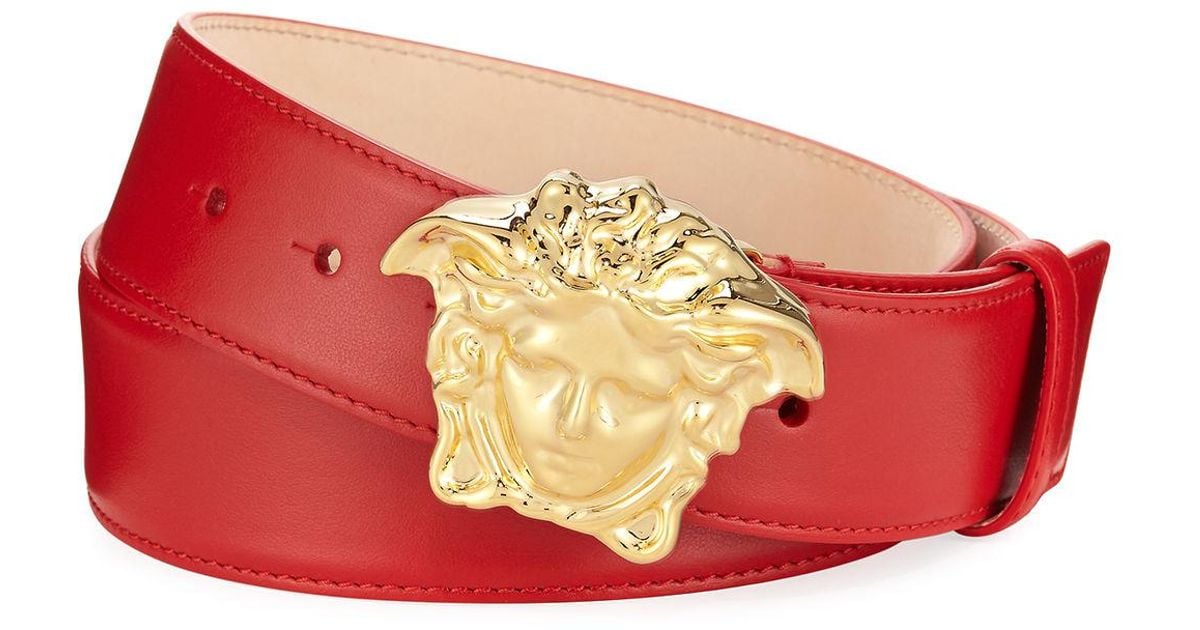 versace medusa buckle belt
