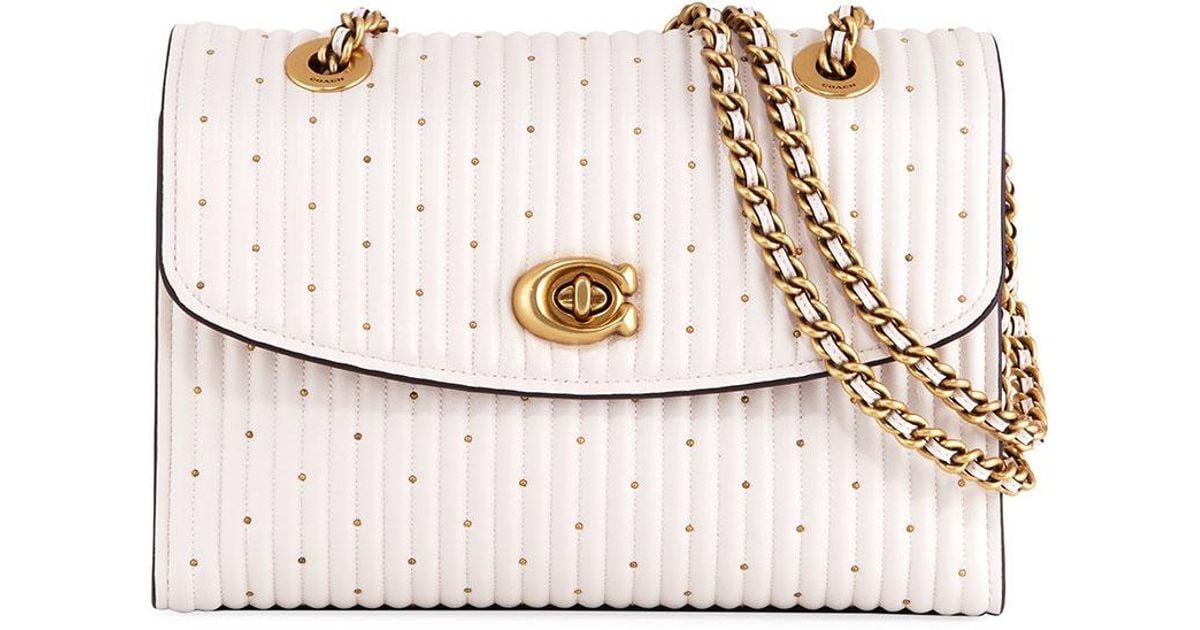 coach parker bag white