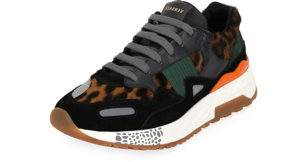 versace sneakers leopard