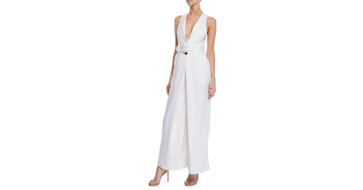 shona joy white jumpsuit