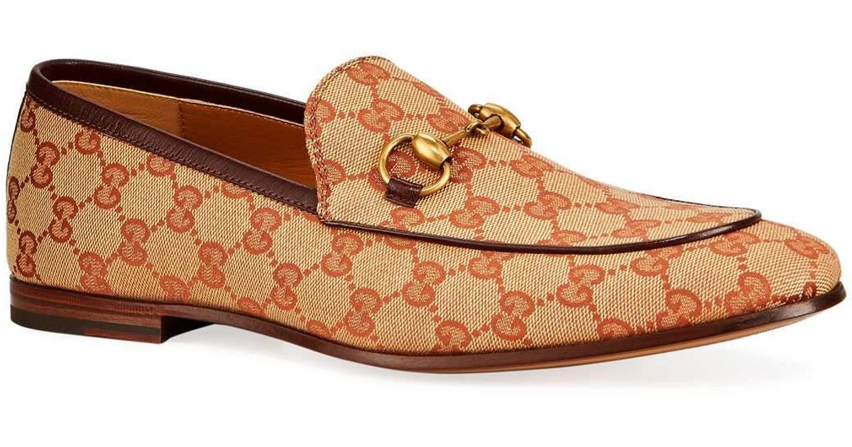 Gucci Jordaan GG Canvas Loafer in Beige (Natural) for Men - Lyst