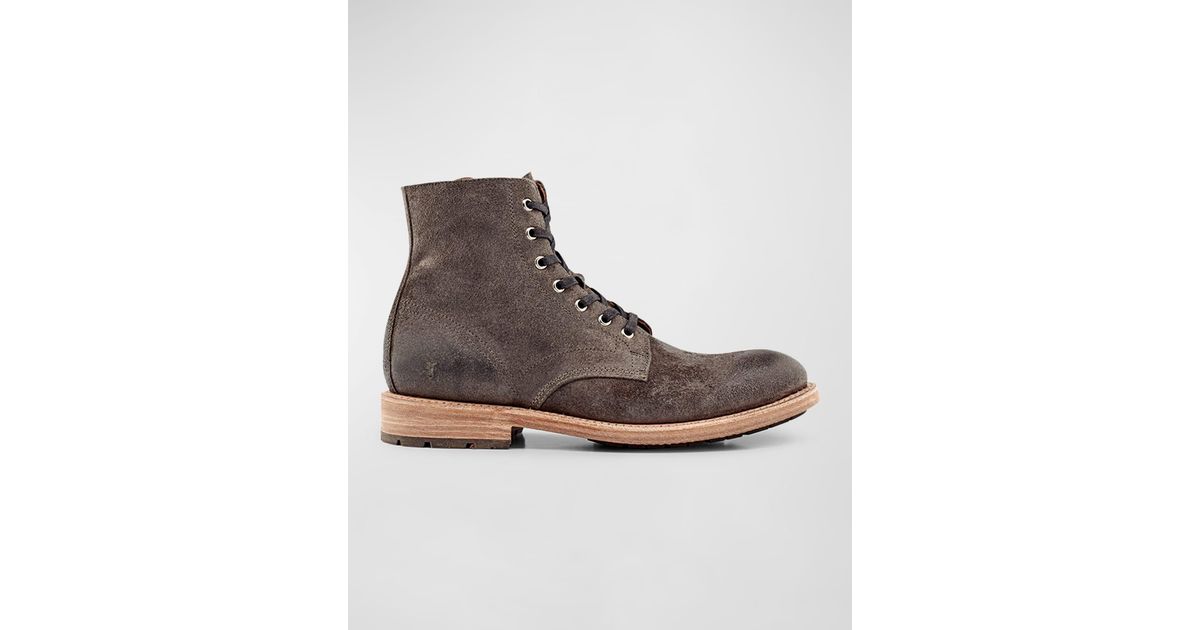 frye men's bowery lace up combat boot