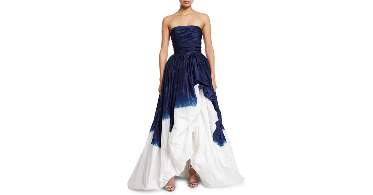 tie dye ball gown