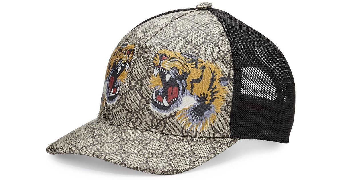 Gucci Tiger Baseball Cap in Dark Brown (Brown) for Men Save 36 Lyst