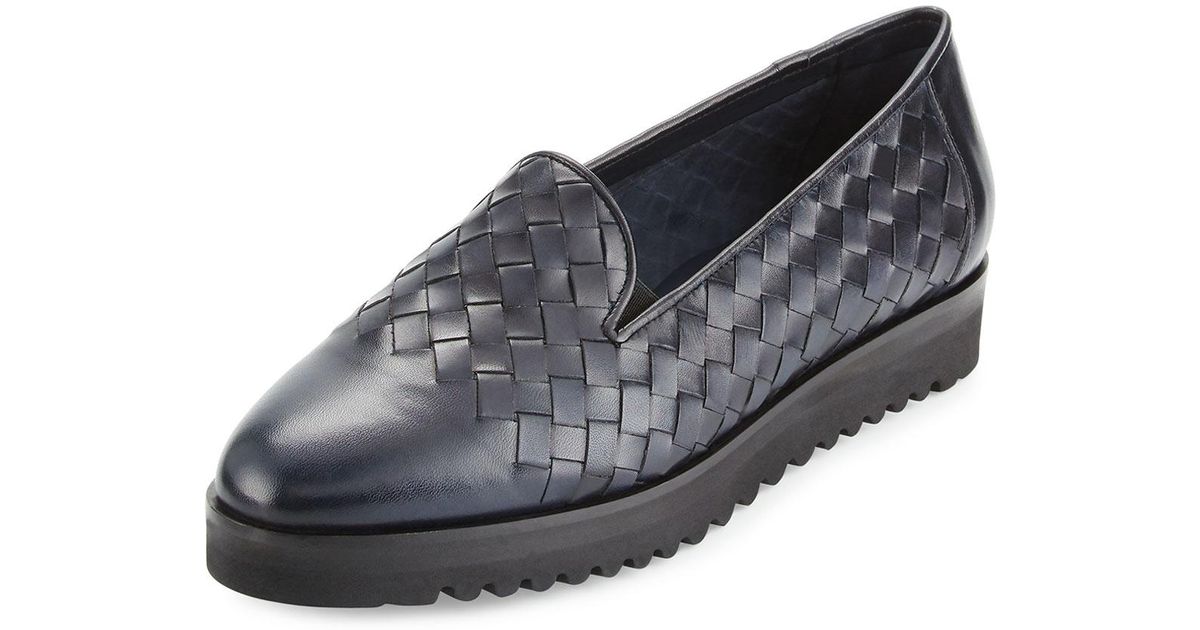 sesto meucci woven loafers