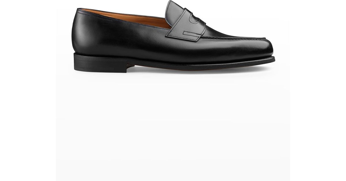 John Lobb Iconic Leather Penny Loafers 
