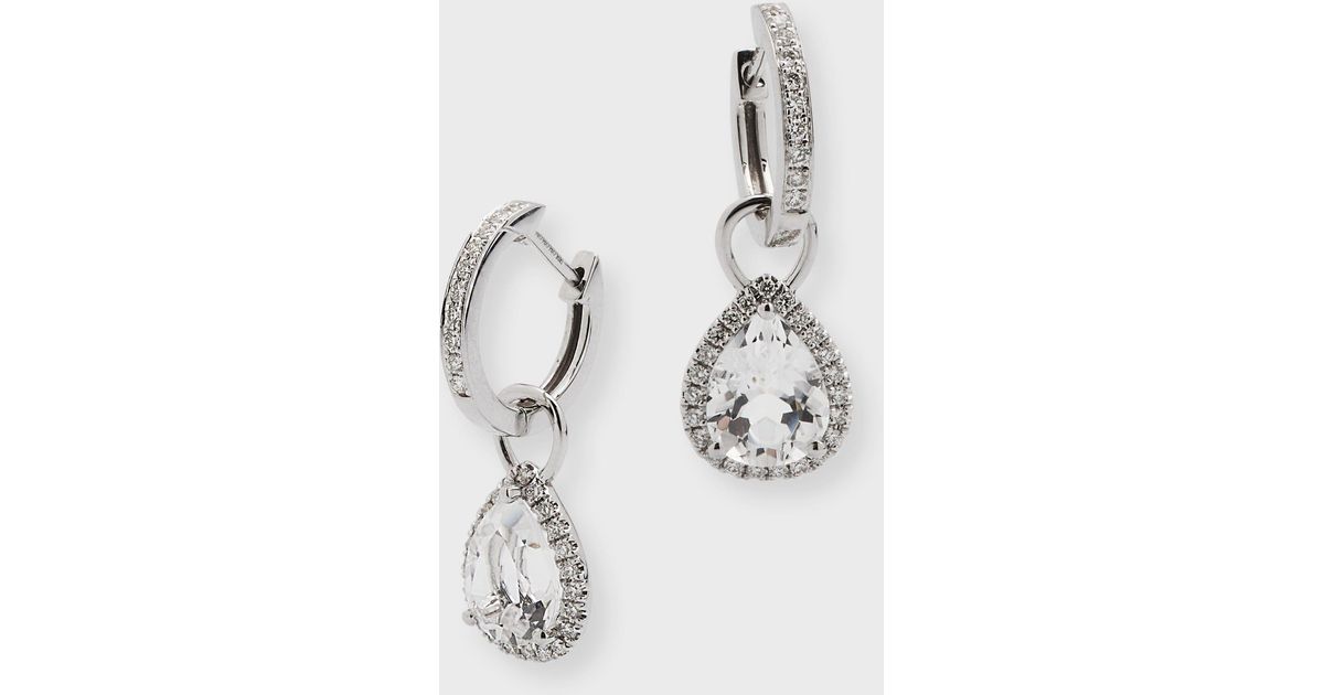 Kiki McDonough Grace 18k Detachable Drop Earrings With Topaz And ...