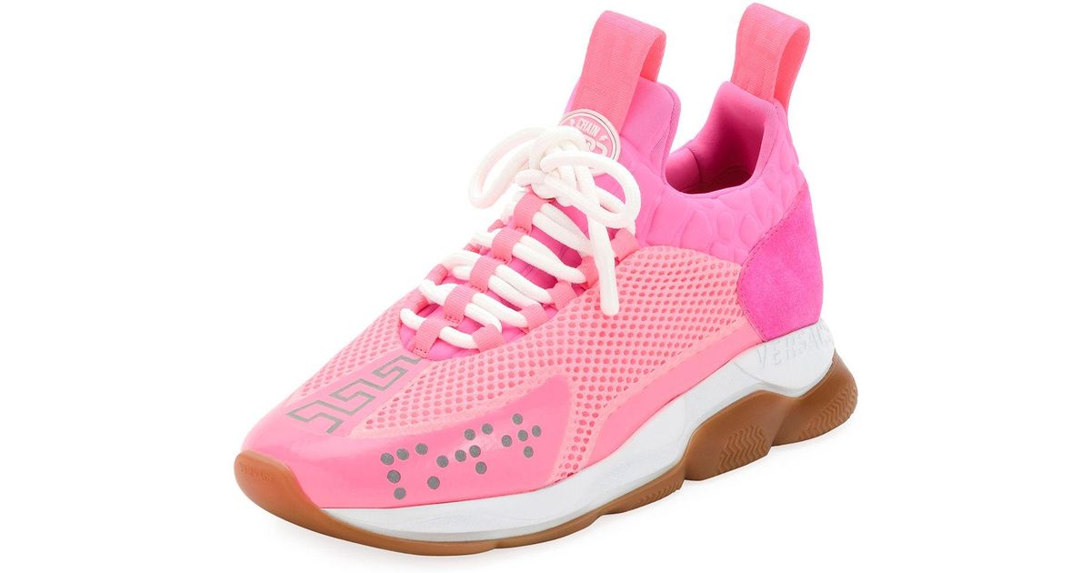 versace shoes pink
