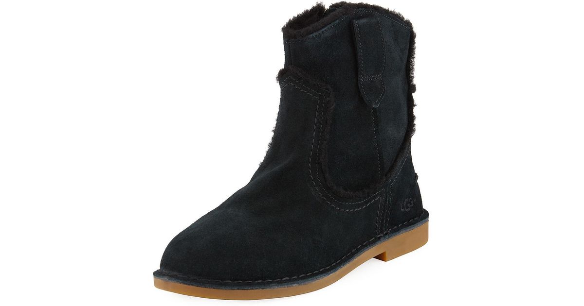ugg catica western suede booties