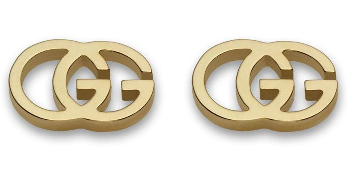 Gucci Doubleg Stud Earrings in Gold (Metallic) Save 14 Lyst