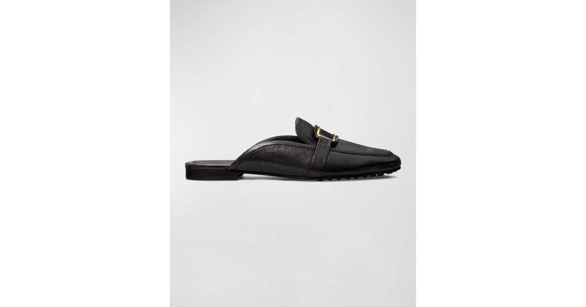 Tory Burch Georgia Backless Loafers In Black Lyst