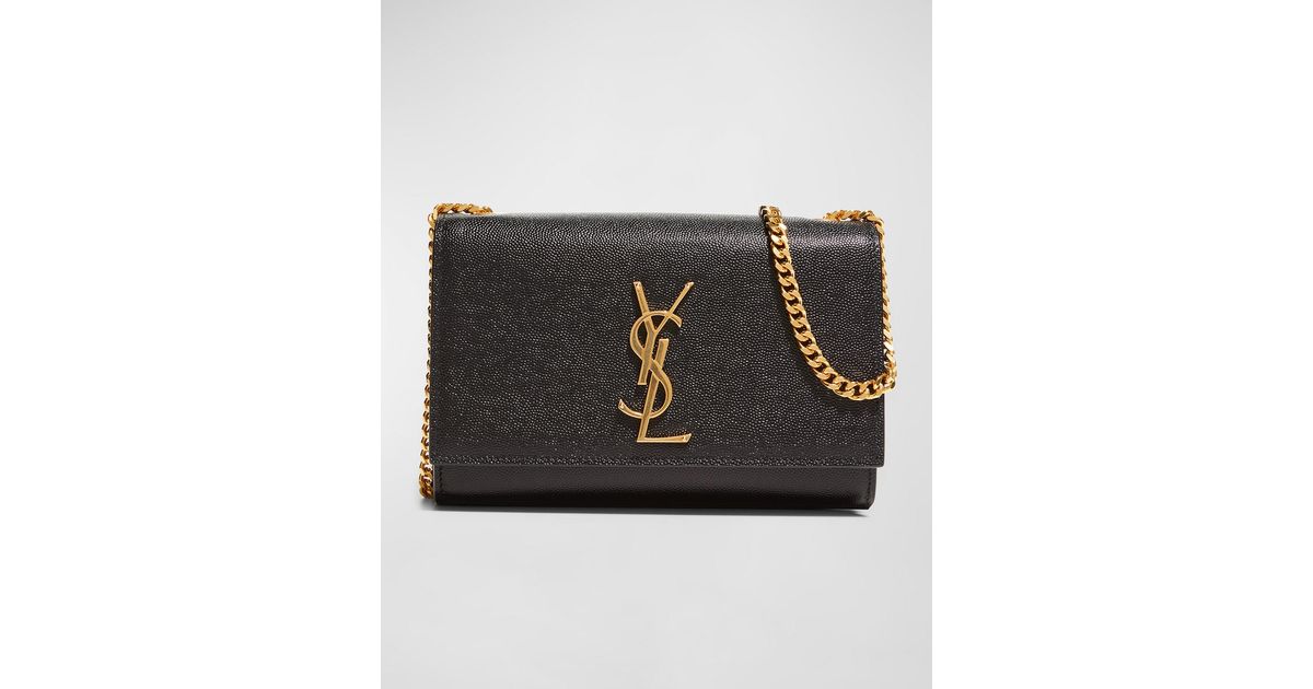 kate medium ysl monogram grain de poudre crossbody bag