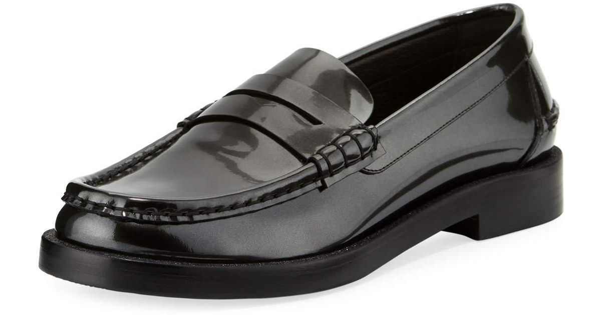 Pedro Garcia Leather Queron Patent Slip-on Loafer in Black for Men - Lyst
