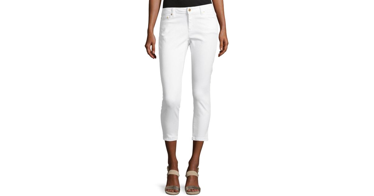 michael kors izzy cropped skinny jeans