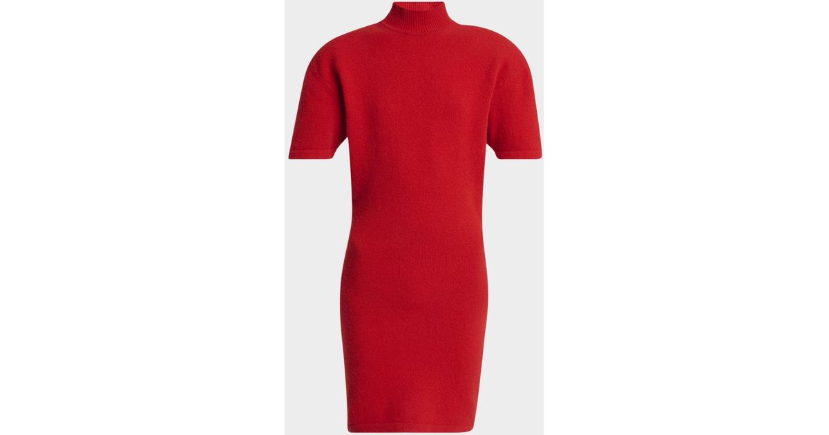 the castagna knit dress Jacquemus in Red francesca-white