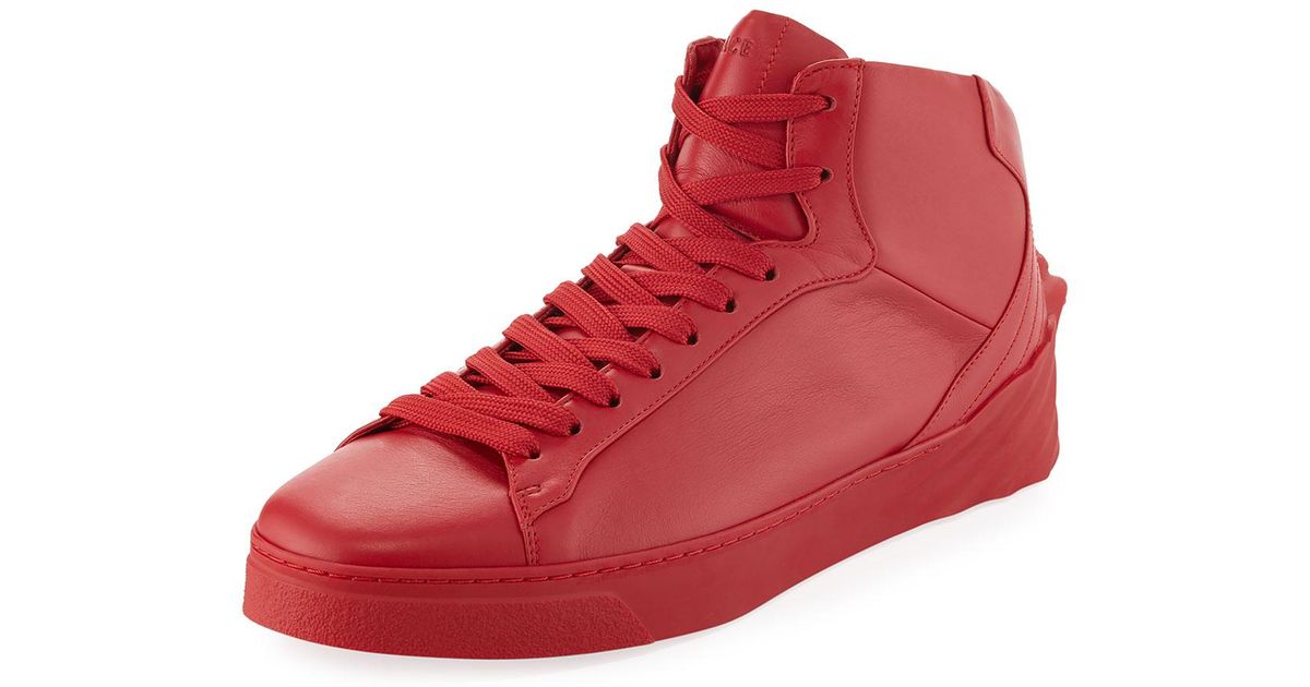 red versace sneakers