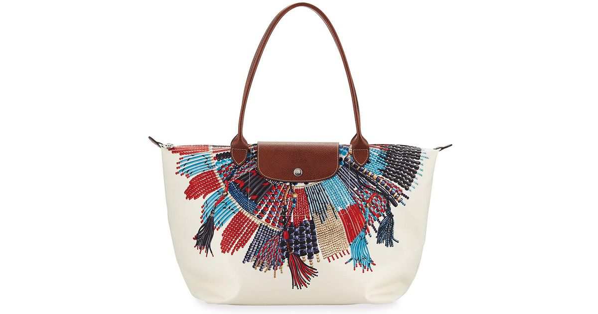 longchamp nylon shoulder bag