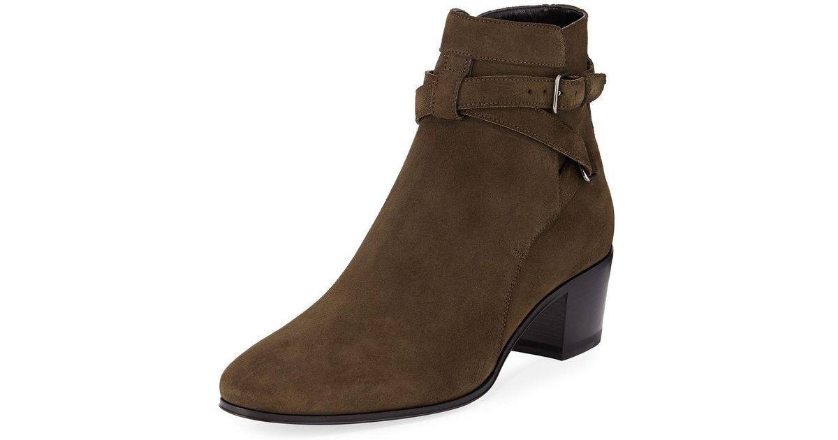 saint laurent blake ankle boots