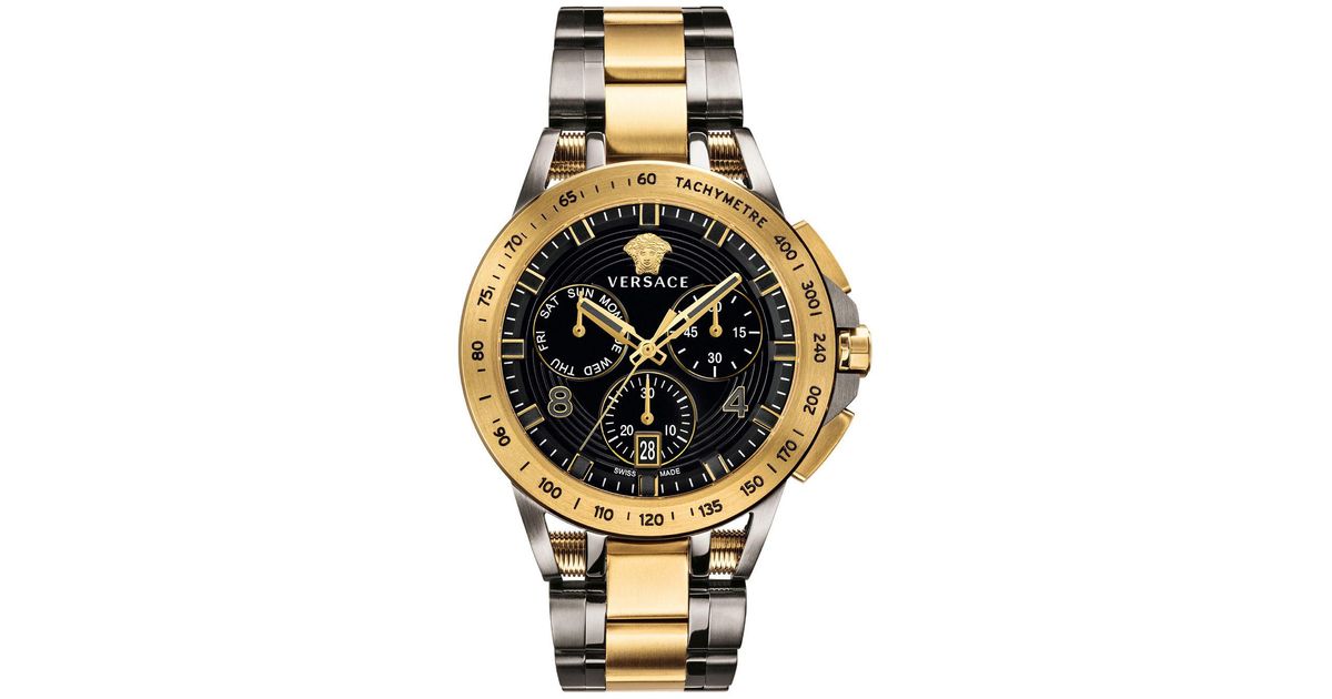 versace gold sport tech watch