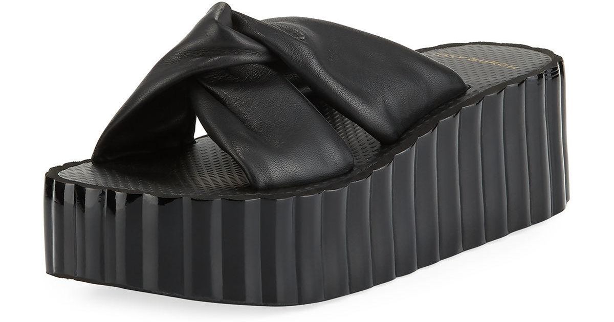 tory burch scallop wedge platform slide sandal