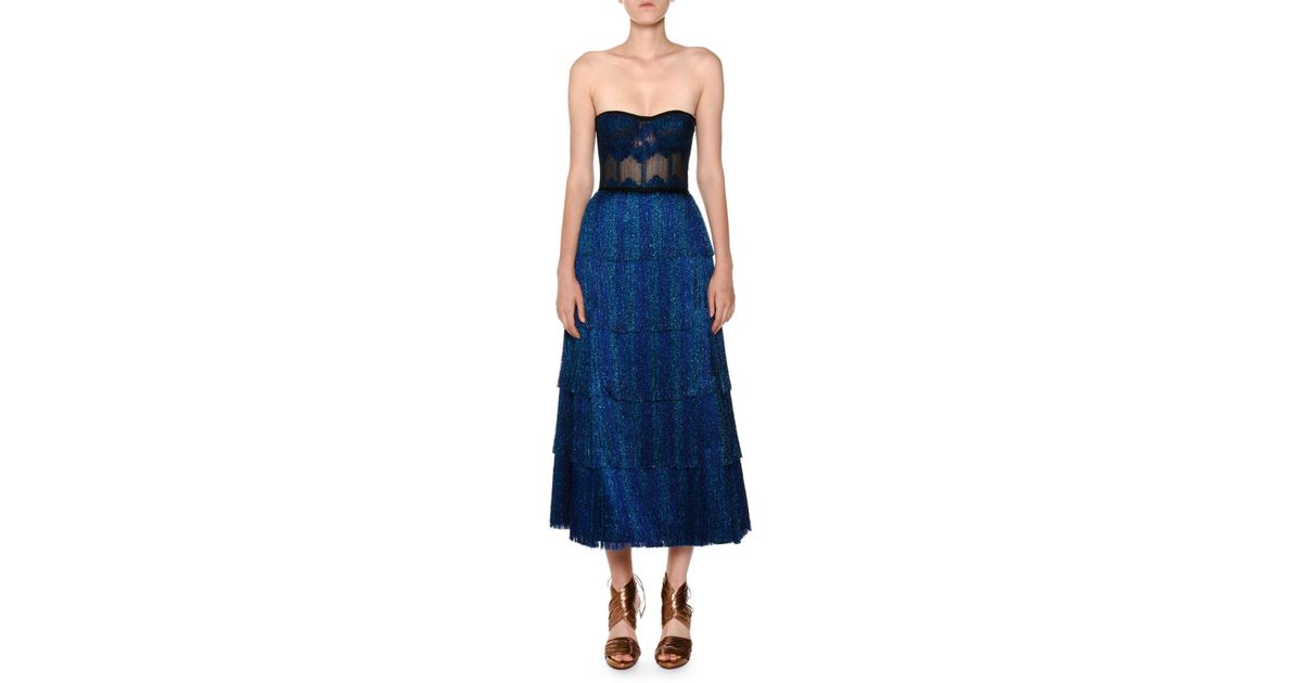 missoni strapless dress