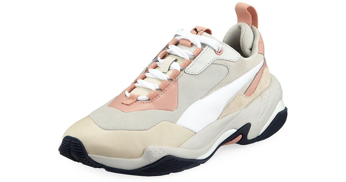 PUMA Synthetic Thunder Rive Gauche Dad Sneakers in Peach Beige (Natural)  for Men - Lyst
