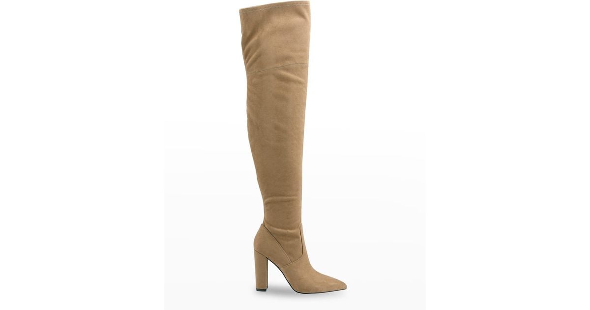 Marc Fisher Garalyn Overtheknee Boots in Natural Lyst