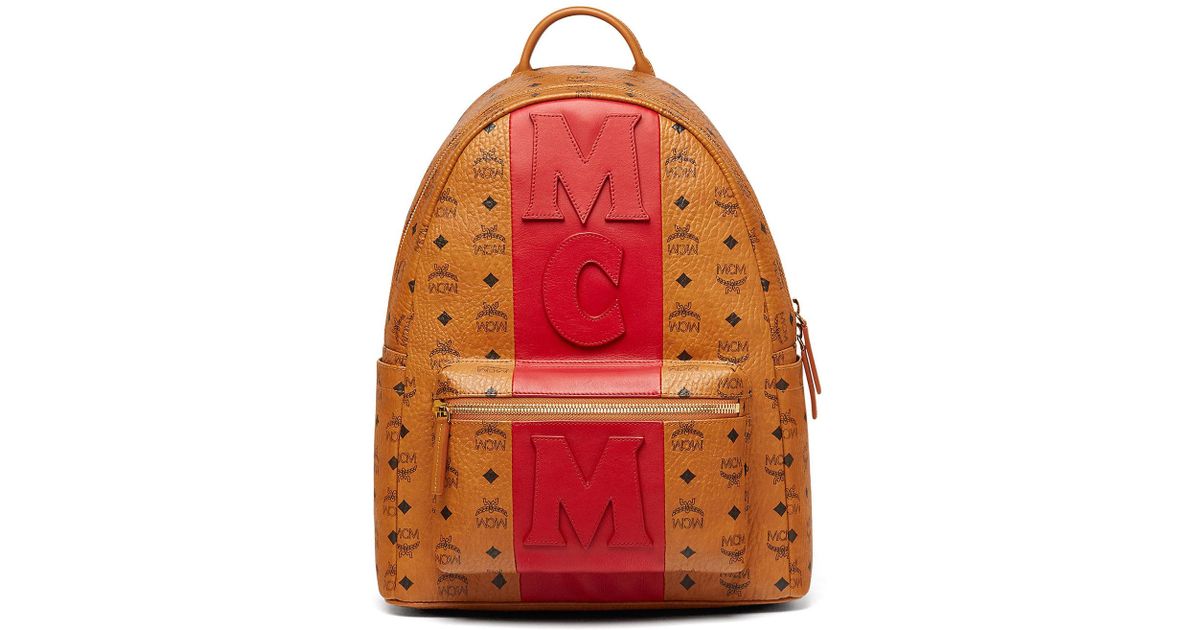 mcm stark stripe visetos backpack