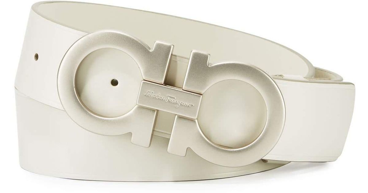 White Ferragamo Belt on Sale, 55% OFF 