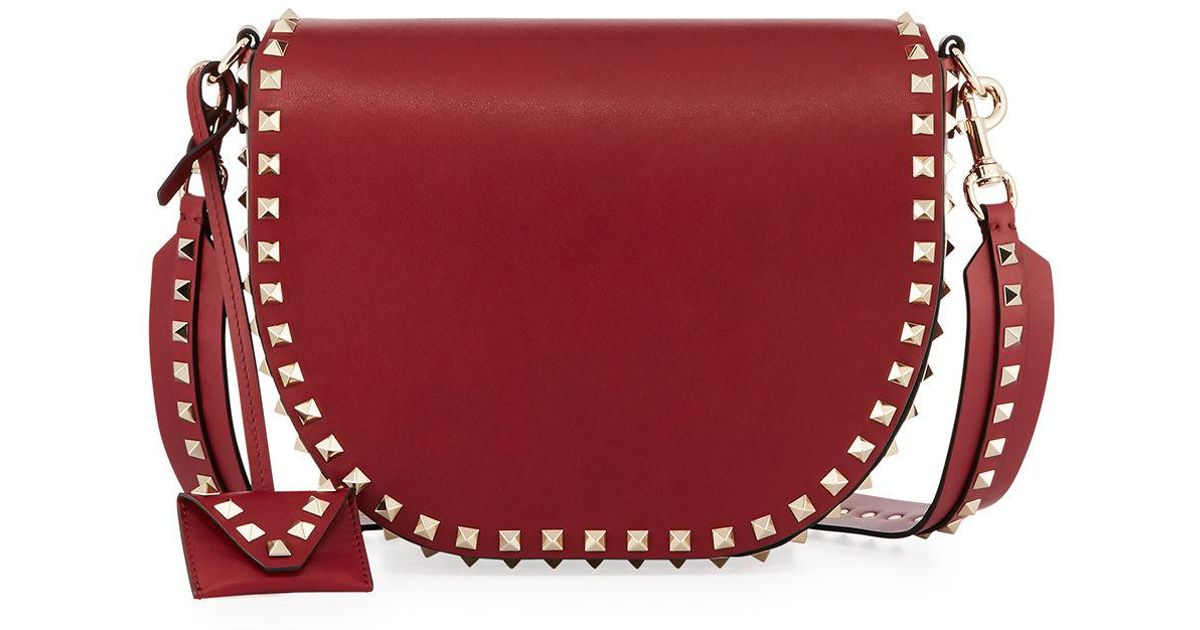 valentino rockstud saddle bag