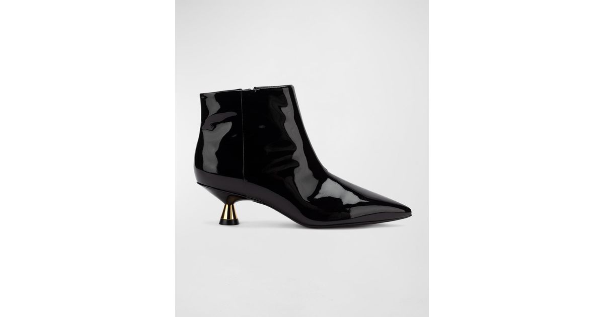 MERCEDES CASTILLO Violeta Sculpt-heel Booties in Black | Lyst