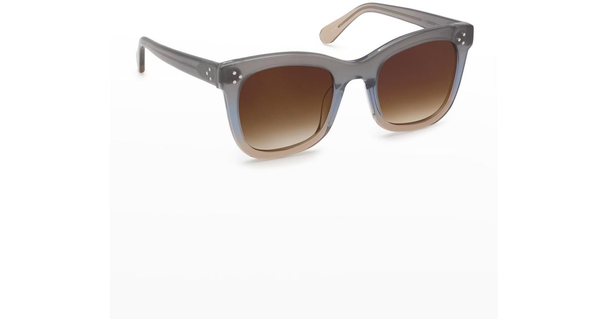 Krewe Adele Oversize Butterfly Sunglasses Oolong in Brown Lyst