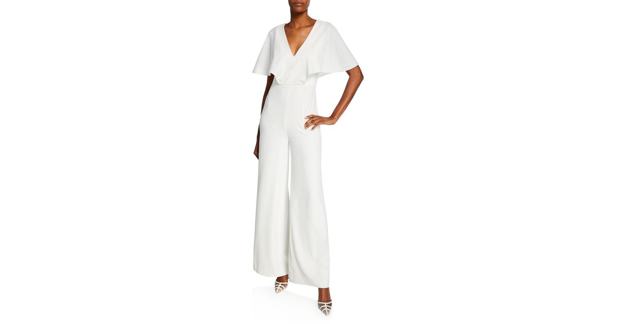 flowy white jumpsuit