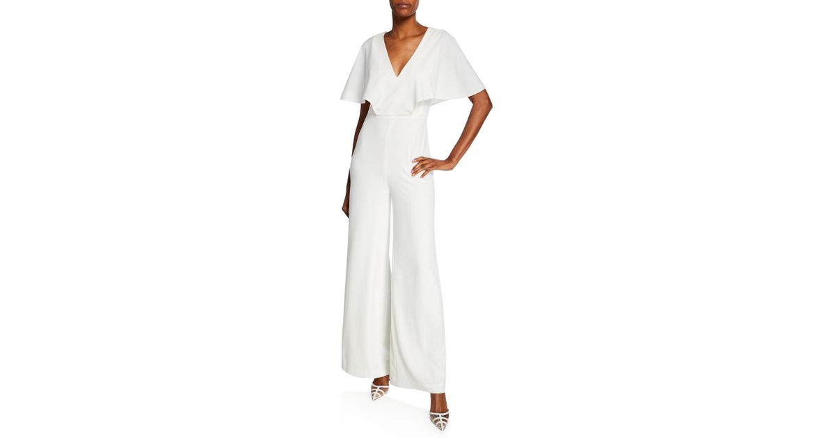 flowy white jumpsuit