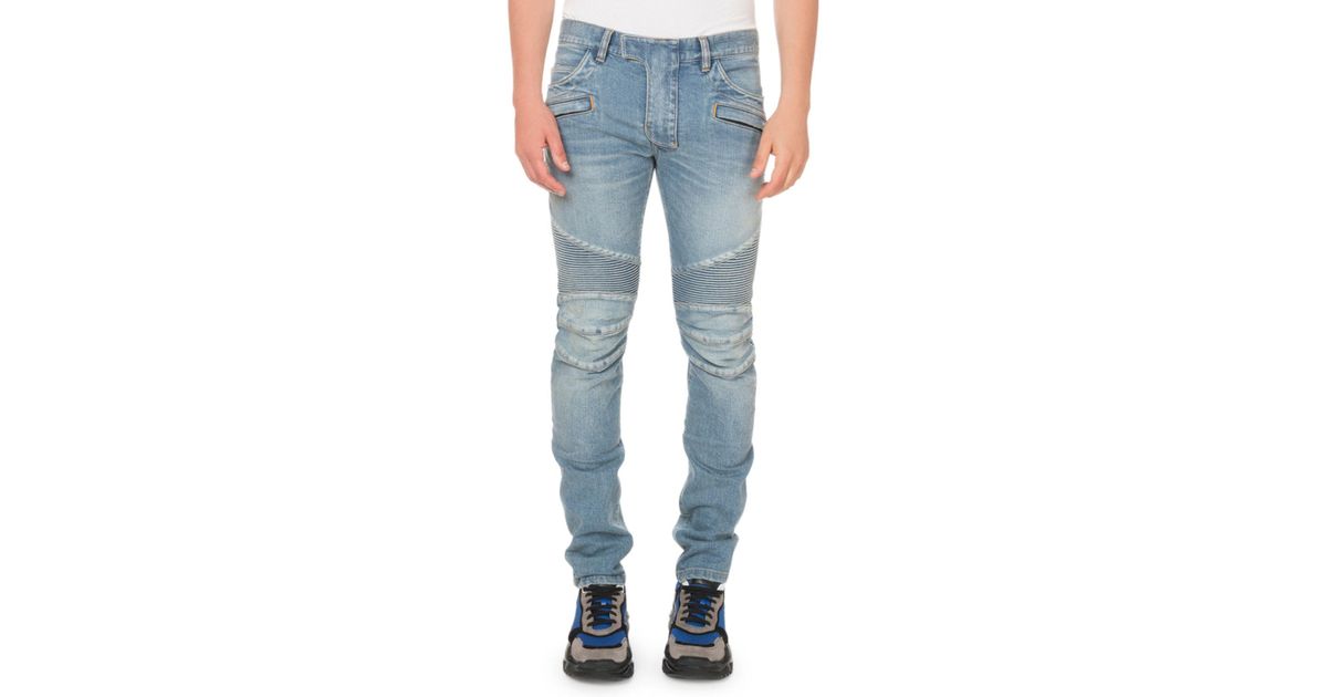 biker denim jeans