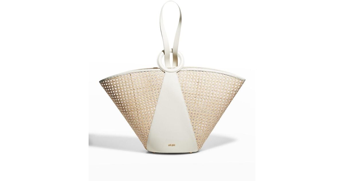Cult Gaia Roksana Large Basket Tote Bag in Natural Lyst