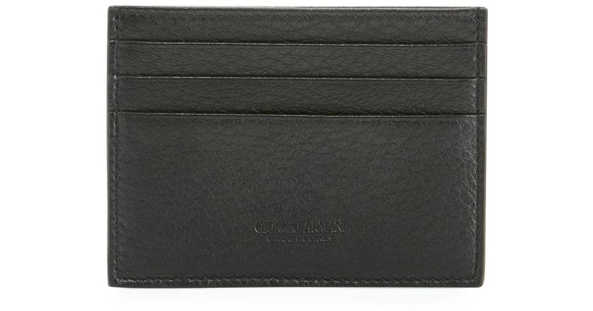 Mens card holder armani Clearance