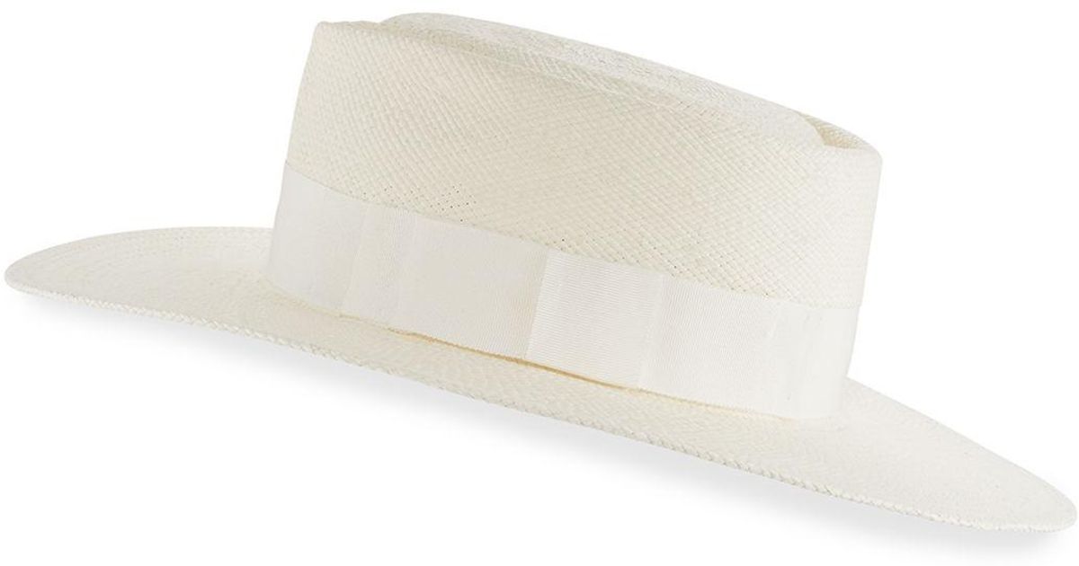 boater hat white